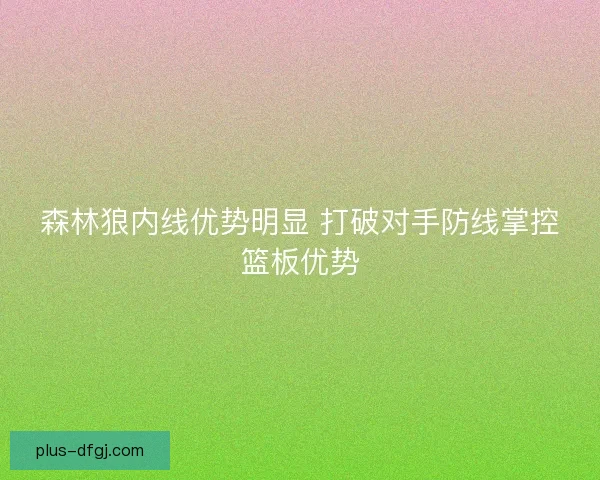 森林狼内线优势明显 打破对手防线掌控篮板优势